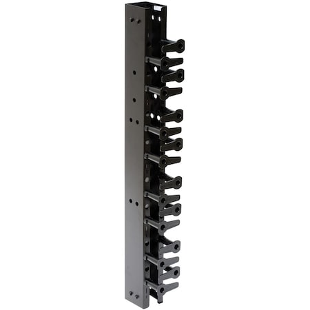 Hubbell Premise Wiring CABLE MGMT VERTICAL ORGANIZER, 84"HX6"W WITH COVER BLACK 346992